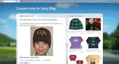 Desktop Screenshot of customknitsforbaby.blogspot.com