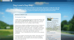 Desktop Screenshot of dogloversdogblog.blogspot.com