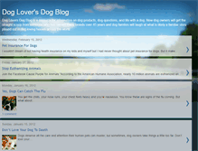 Tablet Screenshot of dogloversdogblog.blogspot.com