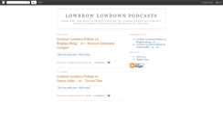 Desktop Screenshot of lowbrowlowdown.blogspot.com