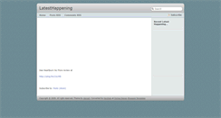 Desktop Screenshot of latesthappening.blogspot.com