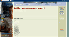 Desktop Screenshot of lothian77.blogspot.com