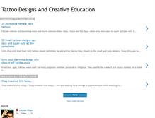 Tablet Screenshot of creativetattoos.blogspot.com