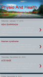 Mobile Screenshot of physioandhealth.blogspot.com