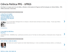 Tablet Screenshot of cienciapoliticaufrgs.blogspot.com