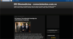 Desktop Screenshot of conocimientos-biomedicina.blogspot.com