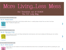 Tablet Screenshot of morelivinglessmess.blogspot.com