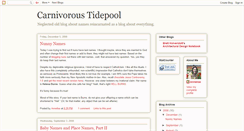 Desktop Screenshot of carnivoroustidepool.blogspot.com