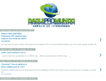 Tablet Screenshot of intercambiodaquipromundo.blogspot.com