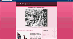 Desktop Screenshot of deberlijnsemuur.blogspot.com