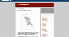 Desktop Screenshot of escapetoinfinity.blogspot.com