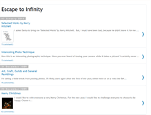 Tablet Screenshot of escapetoinfinity.blogspot.com