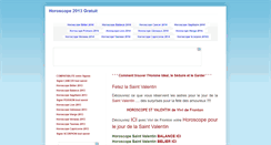 Desktop Screenshot of horoscope2013gratuit.blogspot.com