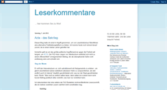 Desktop Screenshot of leserkommentare.blogspot.com