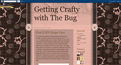 Desktop Screenshot of gettingcraftywiththebug.blogspot.com