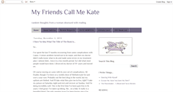 Desktop Screenshot of myfriendscallmekate.blogspot.com