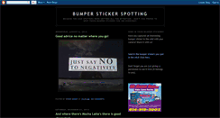Desktop Screenshot of bumperstickerspotting.blogspot.com