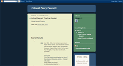 Desktop Screenshot of colonelfawcett.blogspot.com