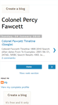 Mobile Screenshot of colonelfawcett.blogspot.com