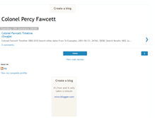 Tablet Screenshot of colonelfawcett.blogspot.com