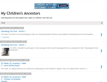 Tablet Screenshot of mychildrensancestors.blogspot.com