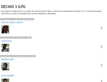 Tablet Screenshot of decimo3ilpg.blogspot.com