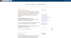 Desktop Screenshot of kolcakli-sandalye.blogspot.com