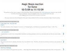 Tablet Screenshot of magicbeansauction.blogspot.com