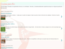 Tablet Screenshot of cocinapararo.blogspot.com