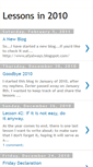 Mobile Screenshot of lessonsin2010.blogspot.com