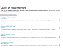 Tablet Screenshot of causesofyeastinfections.blogspot.com