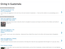 Tablet Screenshot of guatemalagiving.blogspot.com
