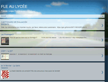 Tablet Screenshot of fleaulycee.blogspot.com