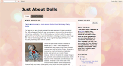 Desktop Screenshot of justaboutdolls.blogspot.com