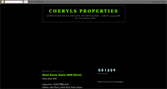 Desktop Screenshot of cherylsproperties.blogspot.com