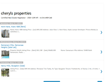 Tablet Screenshot of cherylsproperties.blogspot.com