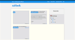 Desktop Screenshot of 12hack.blogspot.com