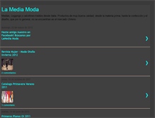 Tablet Screenshot of lamediamoda.blogspot.com