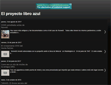 Tablet Screenshot of elproyectolibroazul.blogspot.com