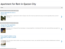 Tablet Screenshot of apartmentforrentinquezoncity.blogspot.com