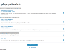 Tablet Screenshot of galapagosislandsie.blogspot.com