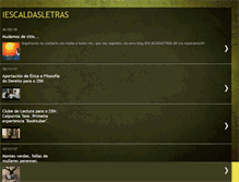 Tablet Screenshot of iescaldasletras.blogspot.com