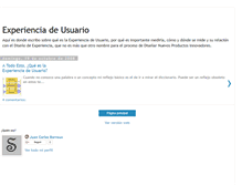 Tablet Screenshot of experienciausuario.blogspot.com