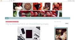 Desktop Screenshot of blessingsandsimplicity.blogspot.com