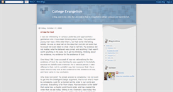 Desktop Screenshot of collegeevangelism.blogspot.com