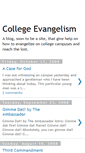 Mobile Screenshot of collegeevangelism.blogspot.com