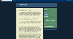 Desktop Screenshot of imjustsayin-benzion.blogspot.com