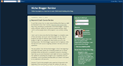 Desktop Screenshot of nichebloggerreview.blogspot.com