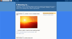 Desktop Screenshot of ablessingis.blogspot.com