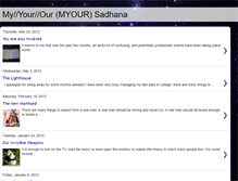 Tablet Screenshot of myoursaddhana.blogspot.com